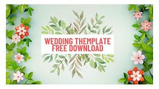 latest wedding invitation video without text | free green screen template