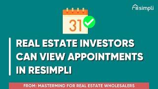 How to Keep Your Appointments Organized as a Real Estate Investor  | Real Estate Wholesale Software