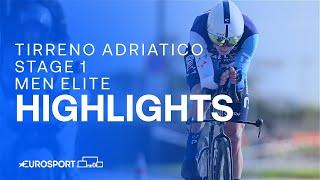 STAR OF THE SHOW! ⭐ | Tirreno-Adriatico Stage 1 Highlights | Eurosport Cycling