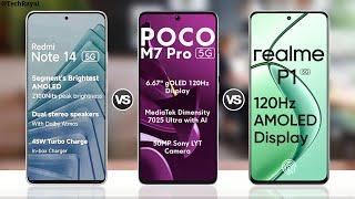 Redmi Note 14 5g vs Poco M7 Pro 5g vs Realme P1 5g || Full Comparison