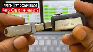 Speed Test - SanDisk Ultra Dual Drive Luxe VS SanDisk Ultra Dual Drive Type C Flash Drive