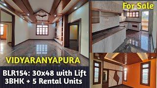 New 6 Units Building with Lift in 30*48 North Facing Site in Vidyaranyapura Bengaluru