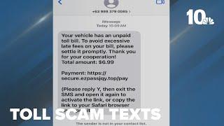 Thousands of Southern New Englanders receive toll scam texts