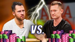 Jungleman vs. T1000 ($50/100) Heads Up Live CASH Poker