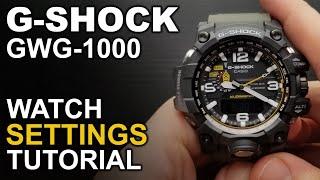 GShock Mudmaster GWG-1000 - Setting the Time & Date Tutorial