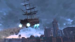 Fallout 4: FLYING PIRATE SHIP SCENE!