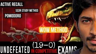 Crack any Competitive Exam in 3 Months with WoW Method || SSC/ UPSC/ NEET/ JEE/ BANK/ CA