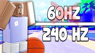 Playing ROBLOX Hoopz Basketball on 240FPS