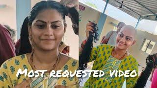 Most requested my headshave video|అడిగారు కదా నా గుండు మొత్తం వీడియో చూసేయండి #anushaworld