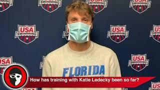 Bobby Finke on Training with Ledecky: "You just have to expect to lose sometimes"