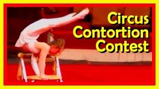 Contortion Act On A Circus Contortion Contest