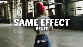 BENEE - Same Effect (Lyrics) | Visuals