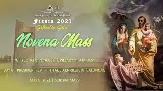 Day 8 Novena Mass to Saint Joseph | May 8, 2021 | 5:30 PM Mass