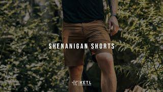 KETL Shenanigan Hiking Shorts: Lightweight, Stretchy, Packable Men's Travel Shorts