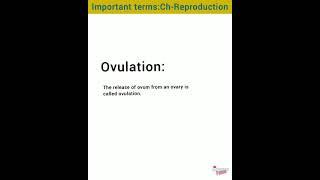 Important terms of chapter reproduction #shorts #sciencevideo #reproduction #class10 #biology