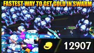 FASTEST WAY TO GET GOLD IN SWARM IN 15 MINUTES (12,900 GOLD PER RUN) - Swarm League of Legends Guide