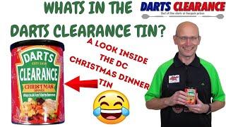 A look Inside The Darts Clearance Christmas Dinner Darts Tin