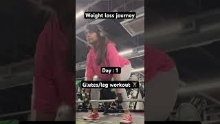 DAY 1  Weight-loss journey #weightlifting #shorts #telugushorts