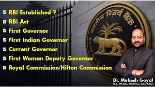 RBI Reserve Bank of India Complete Information II By Dr. Mukesh Goyal
