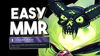 THE EASIEST WAY TO GAIN MMR WITH PUGNA!