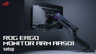 ROG Ergo Monitor Arm AAS01 Setup  | ASUS SUPPORT