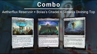 EDH COMBO: Aetherflux Reservoir | Bolas's Citadel | Sensei's Divining Top