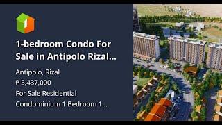 1-bedroom Condo For Sale in Antipolo Rizal VIDARTE RESIDENCES