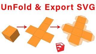 UnFold & Export SVG in SketchUp - Flattery Plugin