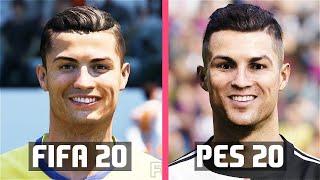 FIFA 20 vs PES 2020 | Juventus (PIEMONTE CALCIO) Faces Comparison