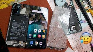 Xiaomi Redmi Note 10 Full Cracked Screen Restoration  | Destroyed Phone | Xiaomi M2101K7AG Screen