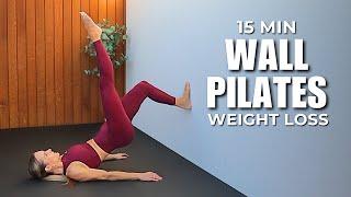 15 Min Intense Wall Pilates for Weight Loss | Full Body