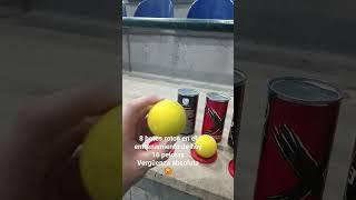 Rotura masiva de pelotas en el entrenamiento de Honor y 1ª #frontenis #vergüenza