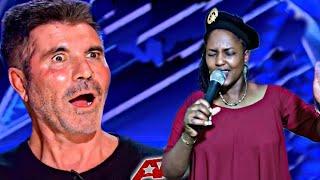 simon cowell could not believe his eyes when he see his ex wife singing in agt audition 2025