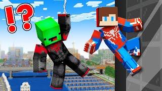 Mikey and JJ BECOME SPIDER-MAN Miles Morales and Peter Parker in Minecraft! - Maizen