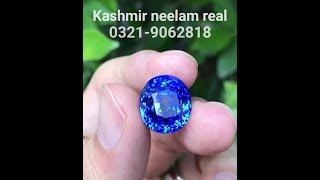 Royal Blue Kashmir Sapphire Neelam stone price in Pakistan