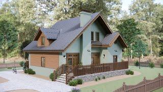 Explore a Gorgeous 12x12m (39x40 ft) Small House – Modern Design & Spacious Living!