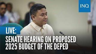 LIVE: Senate hearing on proposed 2025 budget of the Department of Education | Sep 10