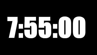 7 HOUR 55 MINUTE TIMER • 475 MINUTE COUNTDOWN TIMER ⏰ LOUD ALARM ⏰