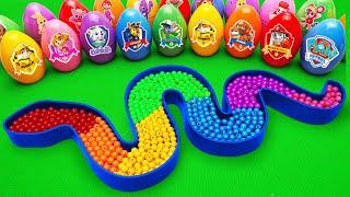 Satisfying ASMR | DIY Make Snake Beads Bathtub by Mixing SLIME in Rainbow Eggs CLAY Coloring