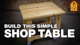 Simple Rolling Workbench Build | FREE PLANS