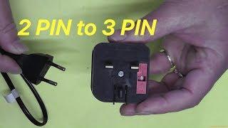 2 Pin To 3 Pin DIY and no cutting involved