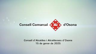 Sessió de ple del Consell d'Alcaldes i Alcaldesses d'Osona