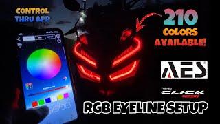 Honda Click 125i RGB Eyeline Setup | AES LED | RARA PH