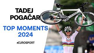 Tadej Pogacar's BEST MOMENTS from his incredible 2024 season ️