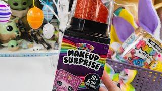 Rainbow  Surprise Makeup Surprise Slime! #shorts #slime