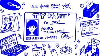 TY (for ruining my life) - Aziz Harun, Marian Carmel & Adib Sin (Official Audio & Lyrics)