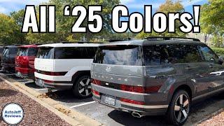 All 2025 Hyundai Santa Fe Colors - All 11 Together!