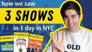 VLOG: we saw 3 musicals in 1 day in New York! | a three show Broadway / Off-Broadway theatre day