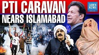 PTI Protest Updates | Islamabad | D-Chowk | Gandapur | Bushra Bibi | Dawn News English