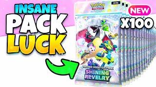 I Opened The LUCKIEST SHINY Packs In Pokemon Pocket Shining Revelry Set!